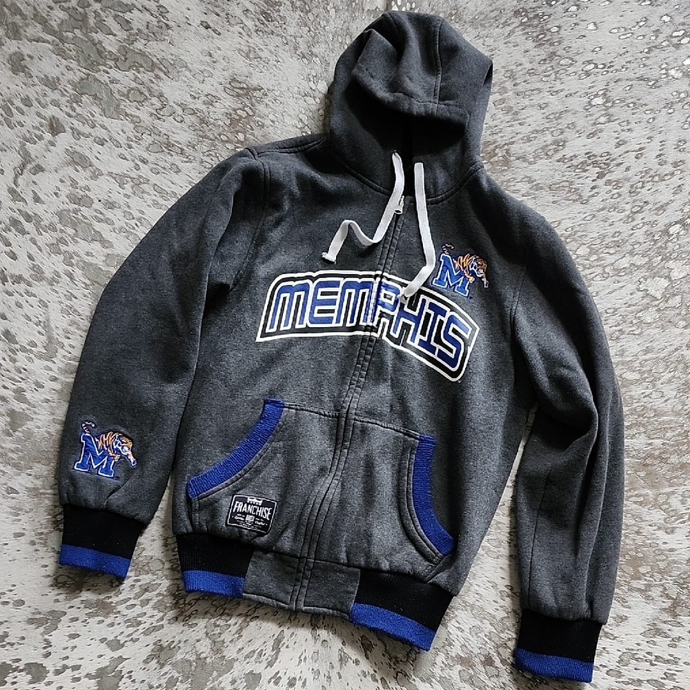 Franchise Club Memphis Tigers Reversible Hoodie Jacket SzS